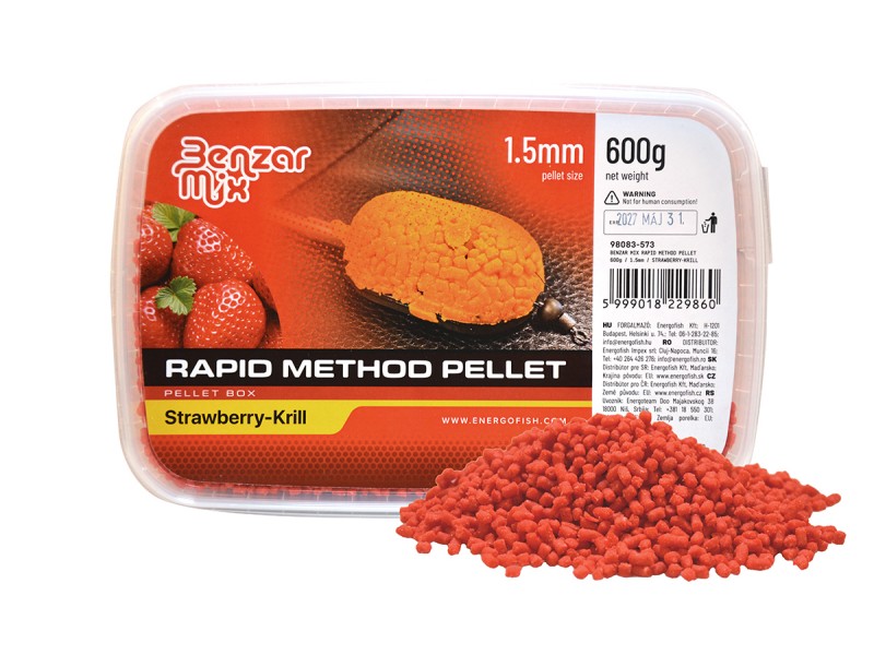 Peleti BENZAR MIX Rapid Method Jagoda in Rakci - 600g