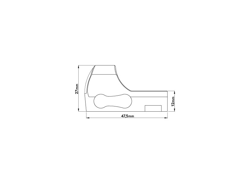 Optička točka KITE OPTICS Kite K1 Weaver - 2 MOA
