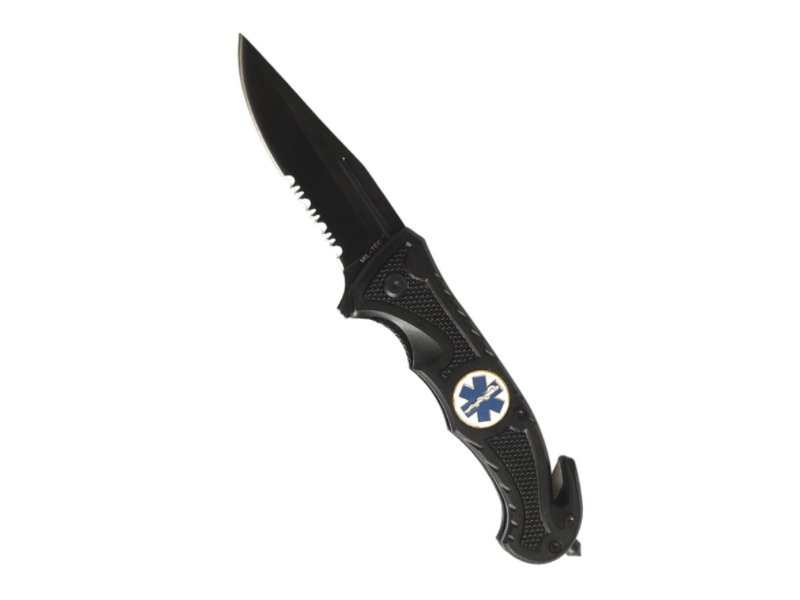 Folding knife MILTEC BLACK CAR KNIFE ′RESCUE′