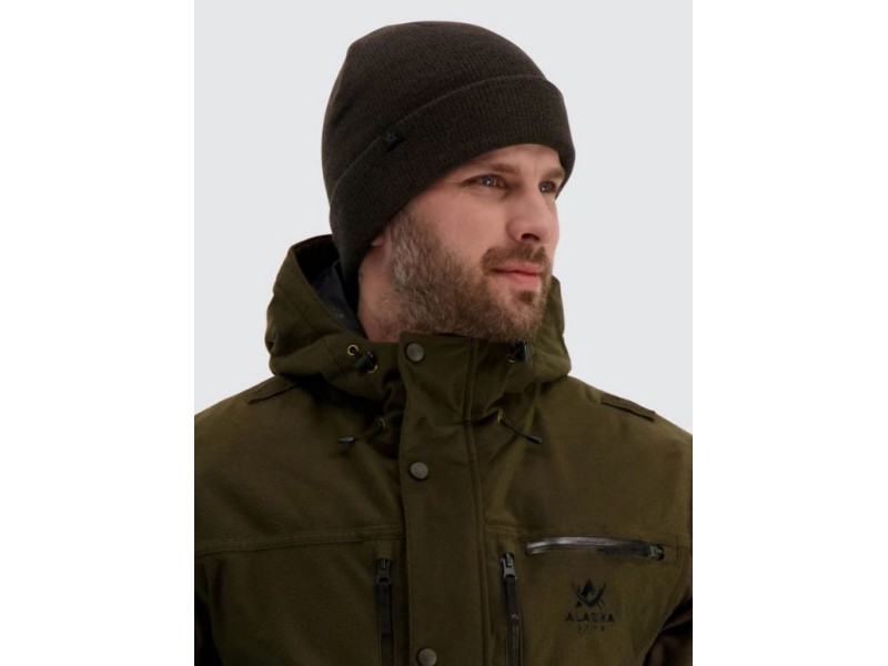Cappello ALASKA 1795 Merino - marrone muschio