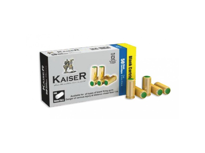 Blank KAISER 9mm P.A.K. - (50 pcs)