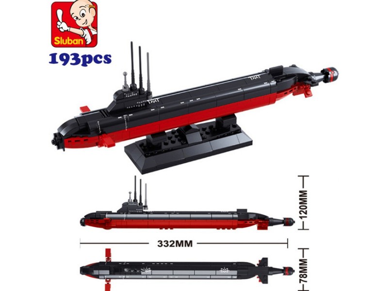 SLUBAN nuclear submarine assembly kit 1:380
