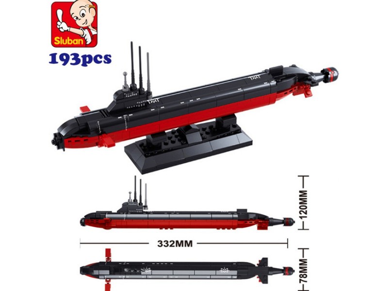 Set za sestavljanje SLUBAN nuklearna podmornica 1:380