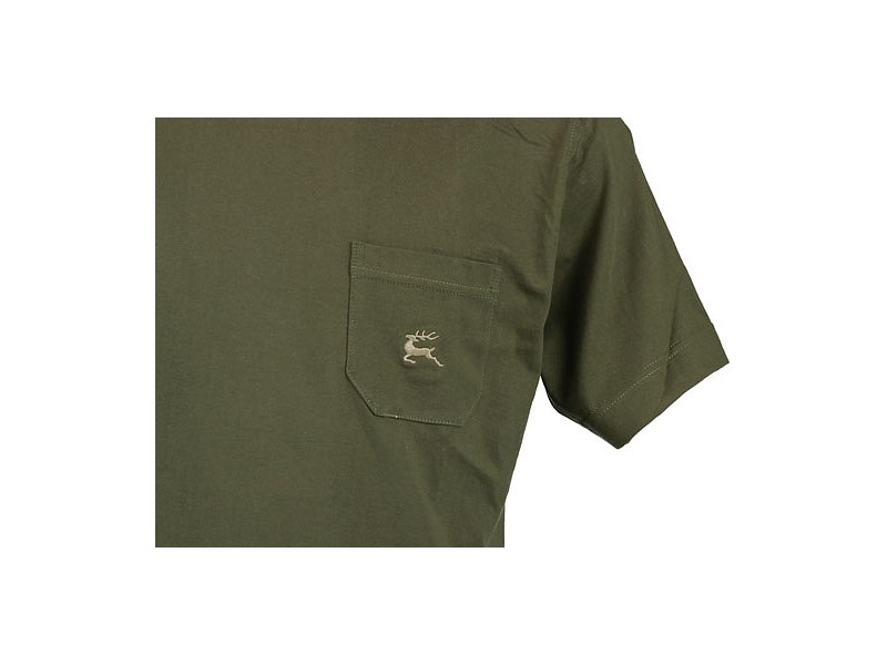 Short Sleeve Shirt with POLO Small Sewn Hunting Motif