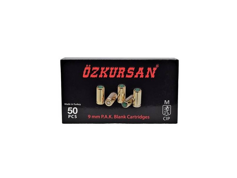 Blank cartridge OZKURSAN 9mm P.A.K. - (50 pcs)