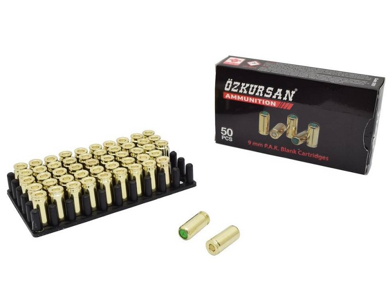 Blank cartridge OZKURSAN 9mm P.A.K. - (50 pcs)