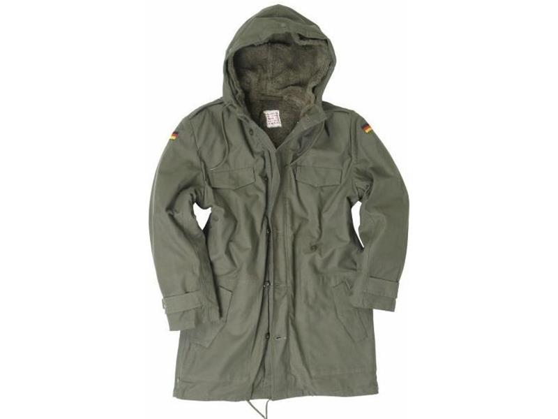 Jakna nemška PARKA original olivno siva