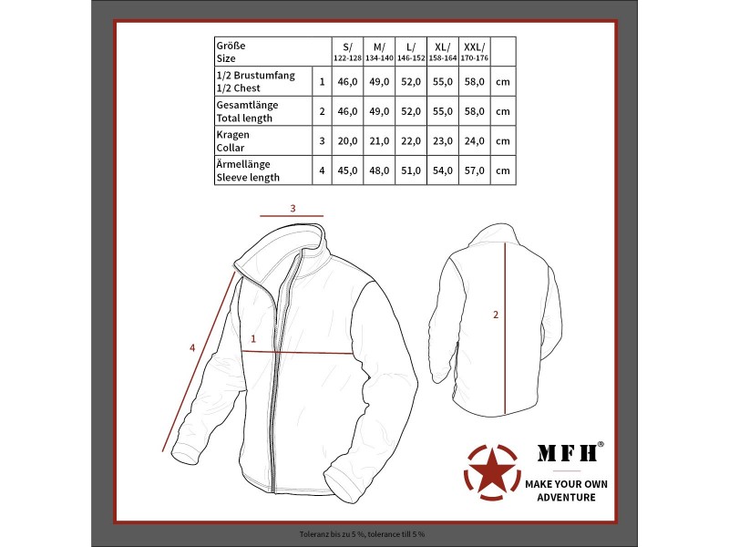 Kinderjacke MFH US Kids Polar - grün