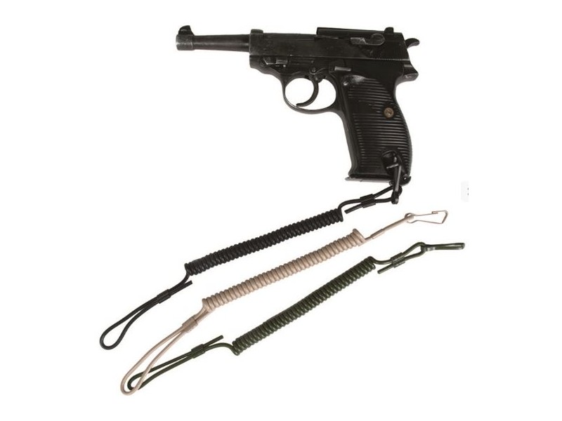 Plastična raztegljiva vrvica MILTEC za pištolo, orodje, nož - zelena