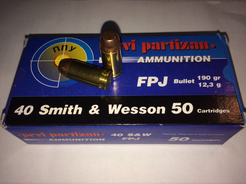 Naboj PPU .40 S&W FPJ - 12,3g