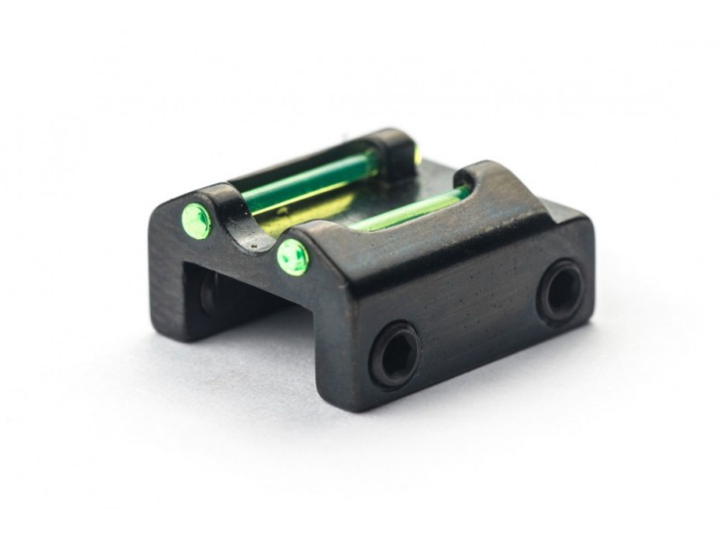 Rear sight with optic fiber for  6-8 mm - green
