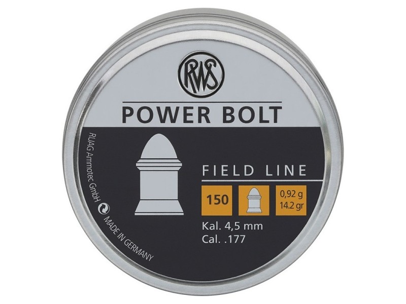 Diabolo RWS Power bolt 4,5 mm - 0,92 g