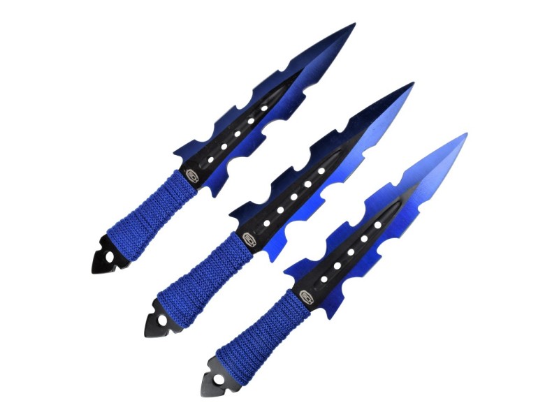 Set metalnih nožev SCH modri - 3 kosi 