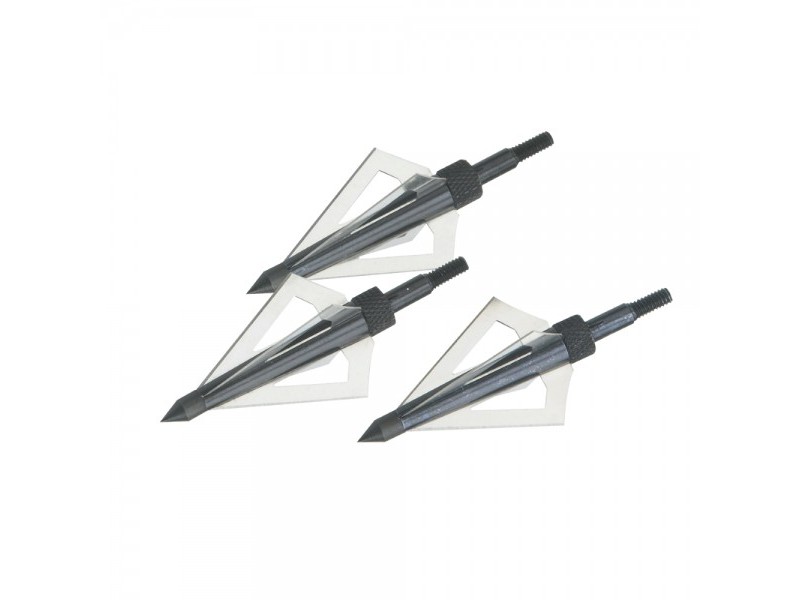 Konica lovska za puščice z navojem MAN KUNG 4-BLADE HUNTING BROADHEADS - 3 kos