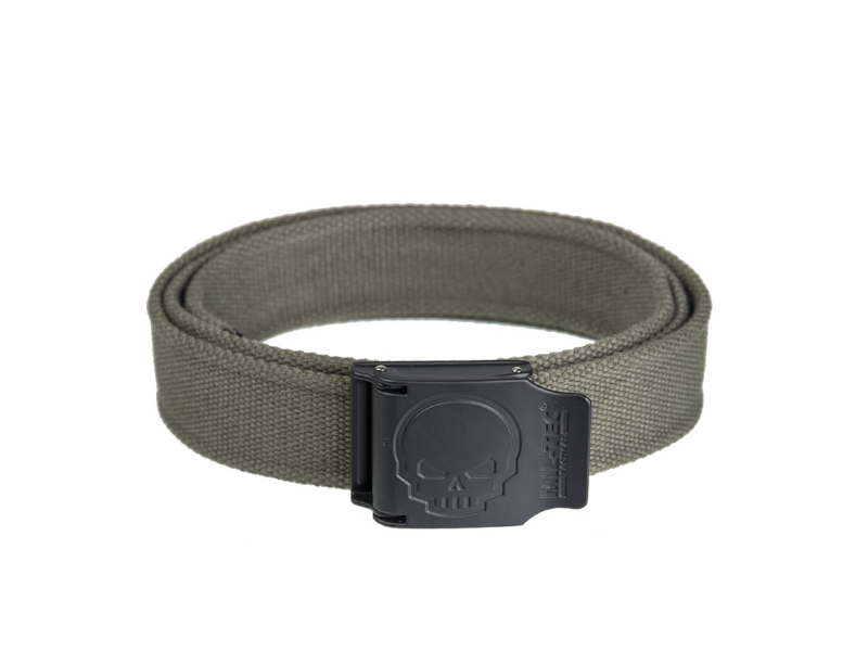 GREEN 40MM BELT SKULL