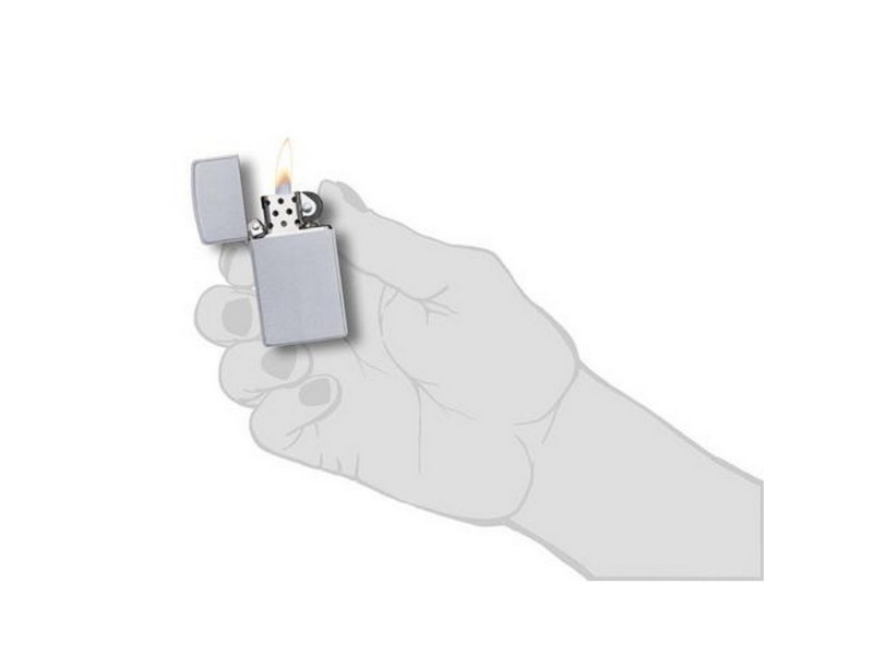 ZIPPO 1605 Slim satin Chrome