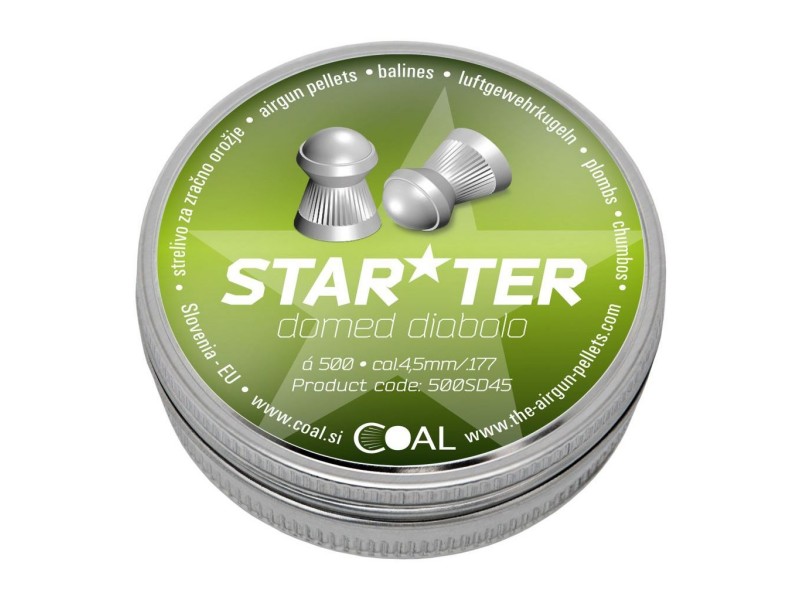 Diabolo COAL Starter Domed 4,5 mm - 500 pz