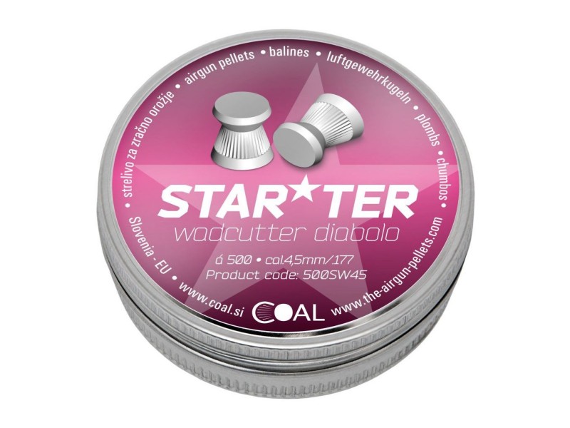 Diabolo COAL Starter Wadcutter 4,5 mm - 500 pz