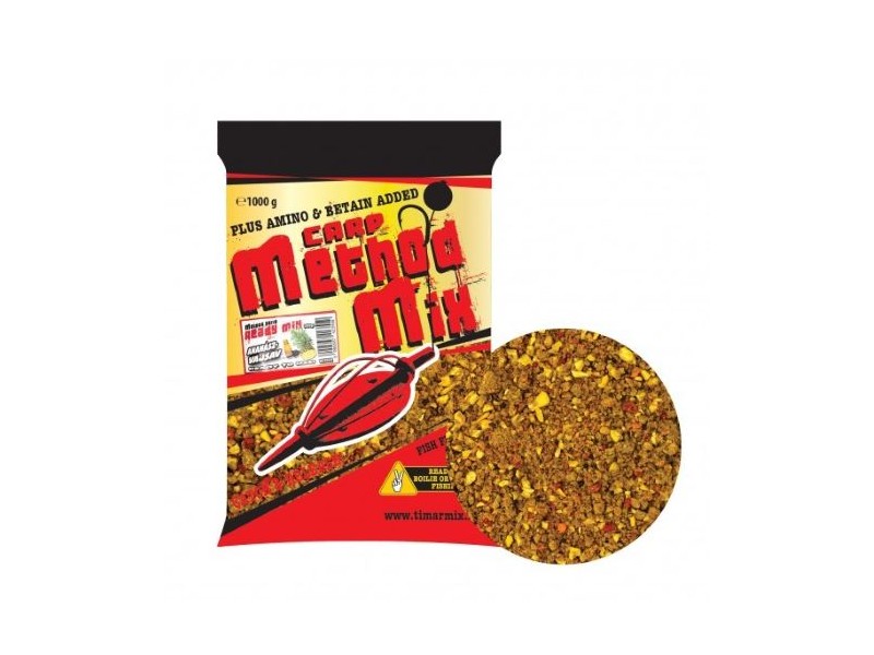 Hrana za privabljanje TIMAR MIX Carp Method Mix 1 kg - Koruza