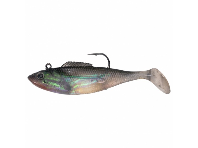 Esca in silicone BEHR TRENDEX RIGGED SHAD - argento/nero 12cm/24g/2 pezzi