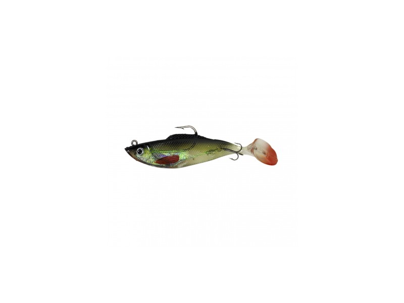 Pair of silicone lures BEHR Trendex Treble tail 12 cm - black/red/silver