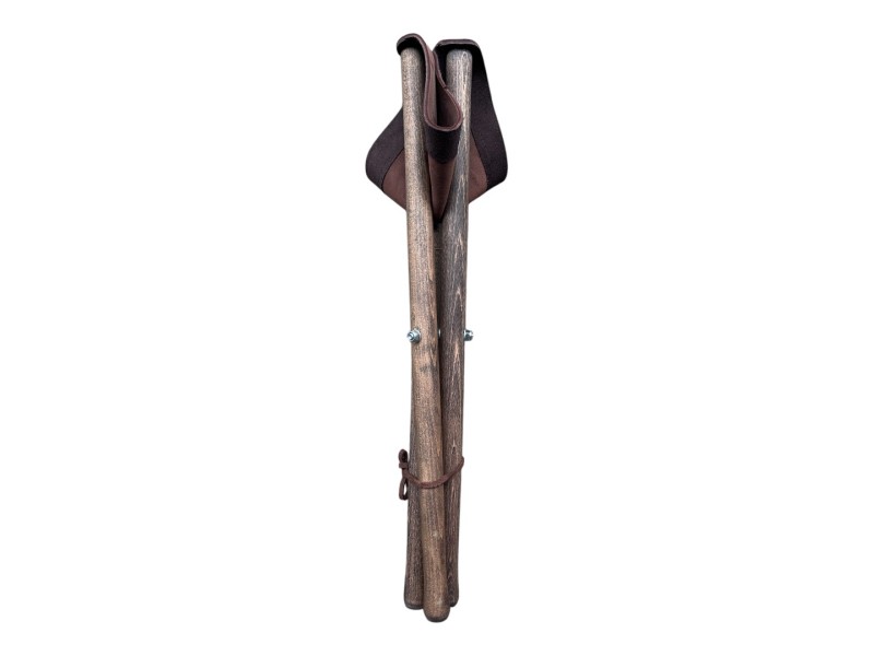 Wooden tripod stool 60 cm - brown