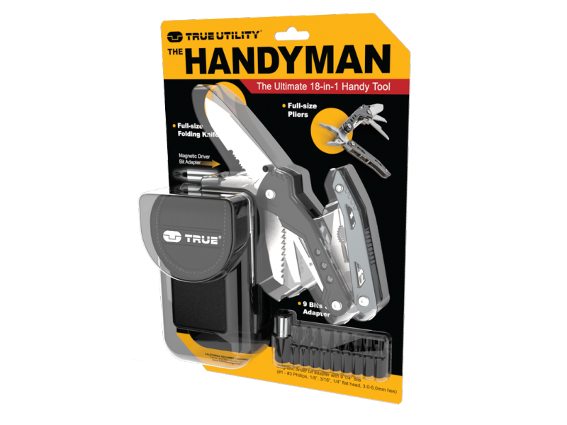 Več funkcijsko orodje TRUE UTILITY Handyman - 18 orodji v 1