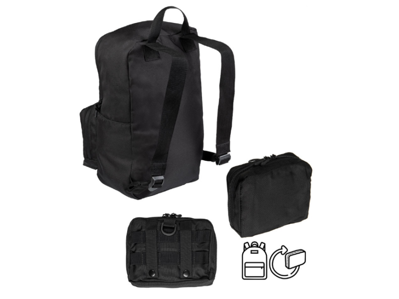 Vojaški nahrbtnik MILTEC US BLACK ULTRA COMPACT ASSAULT BACKPACK - črn