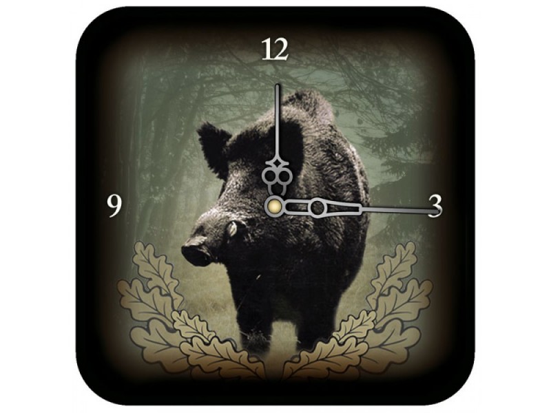 Wall clock WZ Brown bear - 18x18 cm
