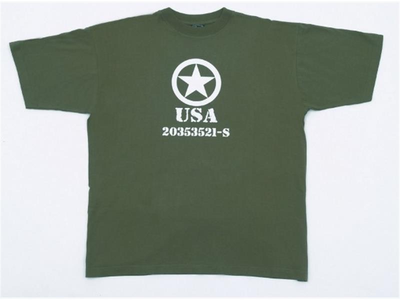Majica T-SHIRT s sliko USA STAR zelena