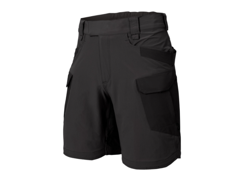 Kurze Hosen HELIKON OTS (OUTDOOR TACTICAL SHORTS) - VERSASTRETCH® LITE grau/schwarz