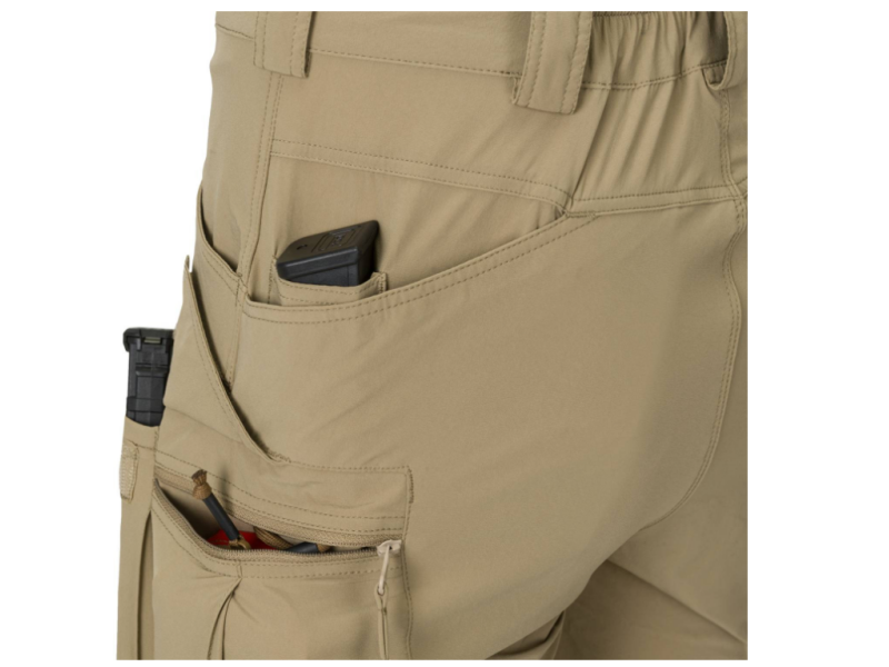 Kurze Hosen HELIKON OTS (OUTDOOR TACTICAL SHORTS) - VERSASTRETCH® LITE grau/schwarz