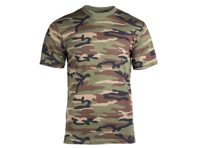 Majica T-shirt vojaška Woodland