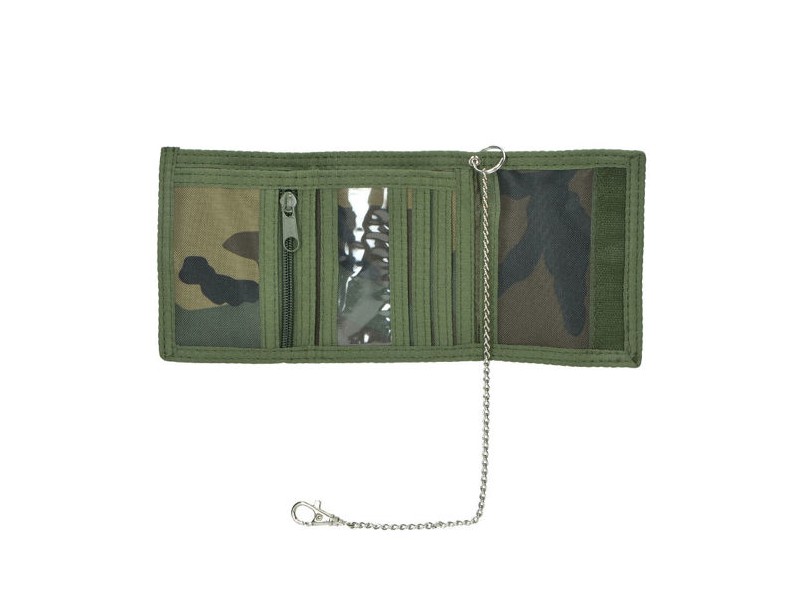 Wallet with chain MILTEC woodland