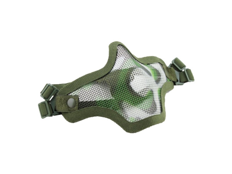 Zaščitna maska WOSPORT Steel mask - spodnji del/woodland