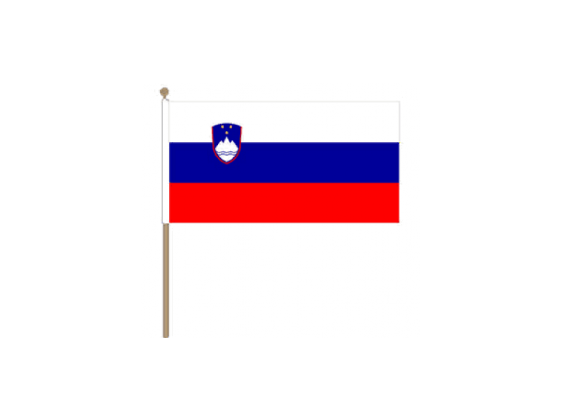 Flagge SLOWENIEN 30x45 cm auf Holzstab