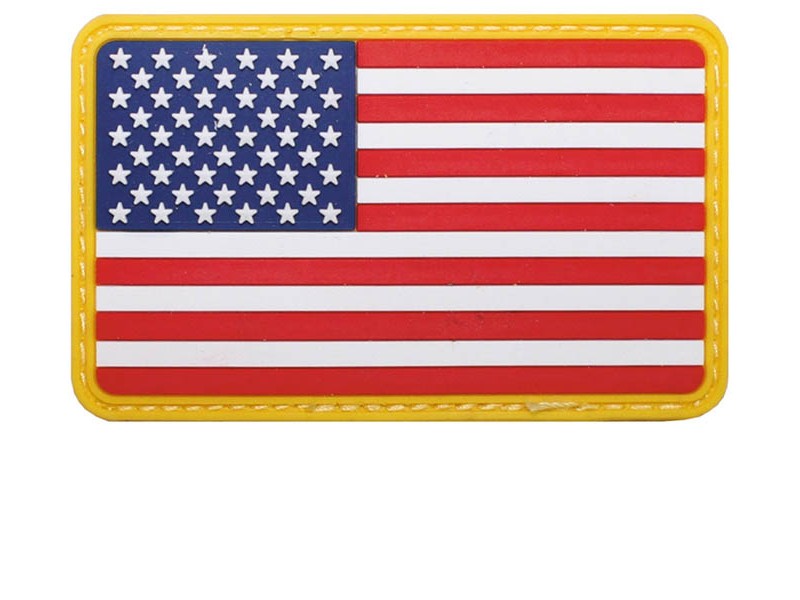 Našitek zastava ZDA z ježkom