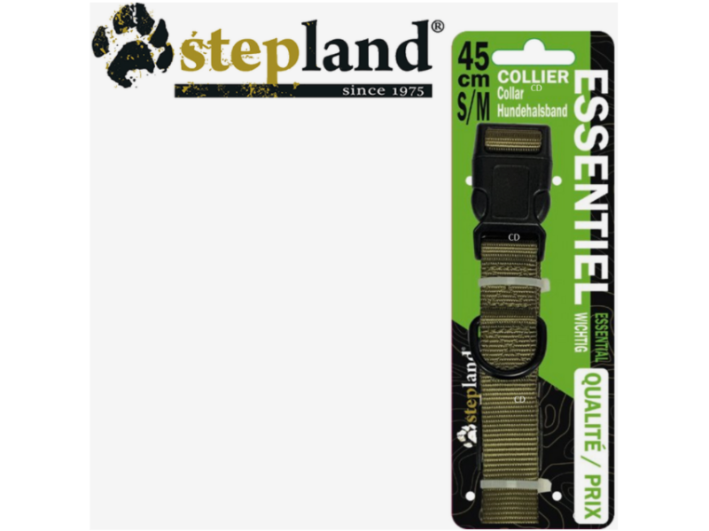 Ovratnica za pse STEPLAND Essentiel - zelena 65 cm