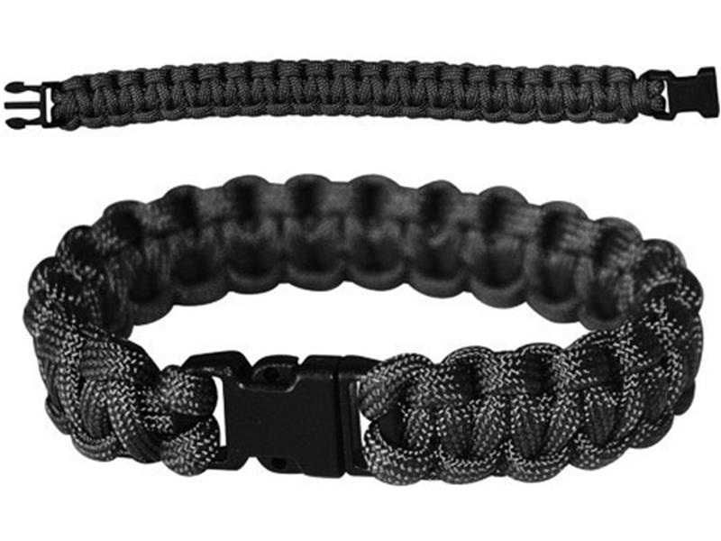 Zapestnica Paracord 22 mm črna